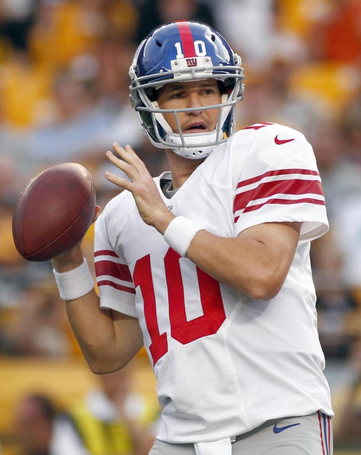 New York Giants quarterback Eli Manning, along with brother Peyton of the Denver Broncos, is one of the athletes represented by IMG.