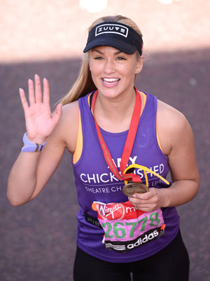 Amy Willerton, London Marathon 2014, Bruce Willerton, medal, sports, the mall, chickenshead theatre school